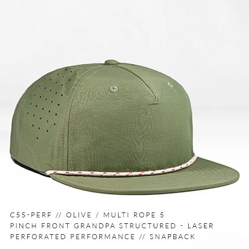 c55-PERF // Pinch Front - Gramps Perforated Performance // Custom